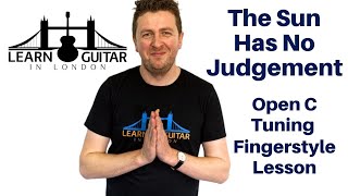 Open C Tuning - Fingerstyle - The Sun Has No Judgement - Live Lesson - 10th April 2021 - Drue James