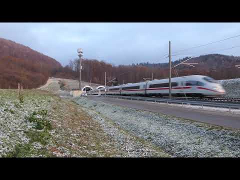 ICE 3 (2x BR 403) 250 Km/h @ Boßlertunnel - SFS Wendlingen-Ulm