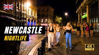 Newcastle Nightlife | 4K Walk