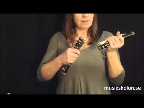 Sätt ihop din klarinett. Del 1 - kroppen