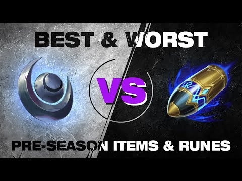 Best and Worst preseason items/runes + 1 surprise user for each