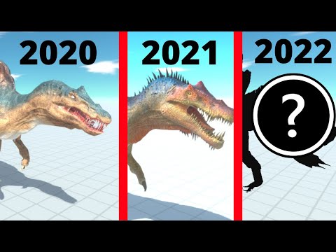 EVOLUTION OF SPINOSAURUS IN ARBS - 2020 - 2022 - ANIMAL REVOLT BATTLE SIMULATOR