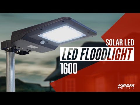 Solar + LED Floodlight 1600 Features - item #8586