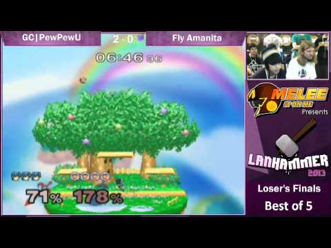 LanHammer 2013 Melee Top 8 LF - PewPewU (Marth) vs Fly Amanita (Ice Climbers)