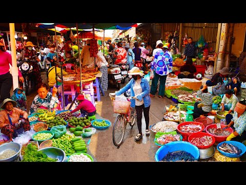 Food Rural TV, Walk around Chhouk Meas Market - Daily Fresh Food & Living Lifestyle