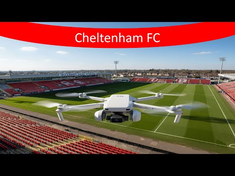 Narrated Tour of Whaddon Road from the Air ⚽ 4K Drone Cinematic 075  Cheltenham FC