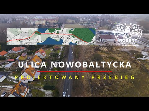 Olsztyn - ulica Nowobałtycka | Projektowany przebieg | Widok z drona 4K