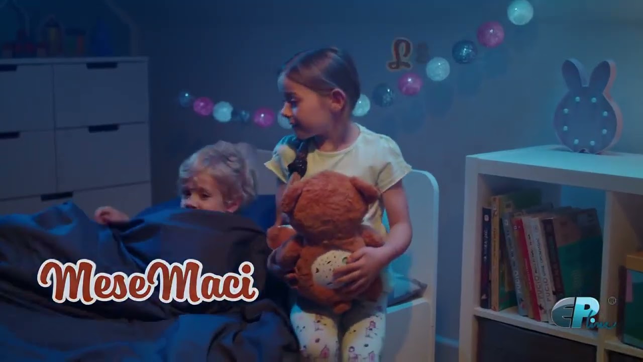 MeseMaci interaktív plüss LED projektorral videó