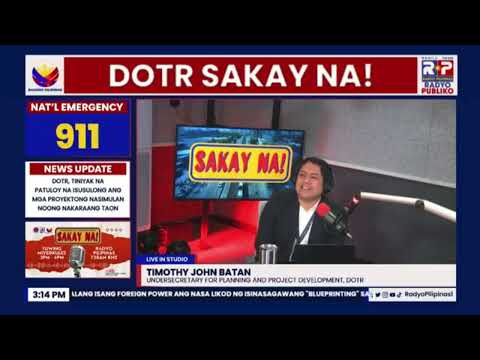 DOTr SAKAY NA! sa Radyo Pilipinas ep. 3 – DOTr Anniversary Special [22/01/2025]
