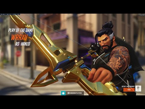 POTG! WRAXU HANZO OVERWATCH 2 GAMEPLAY RELEASE
