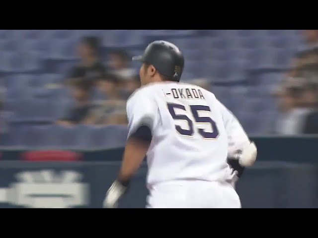 【1回裏】バファローズ・T-岡田 自身初の先頭打者ホームランで先制!! 2017/8/8/ Bs-L