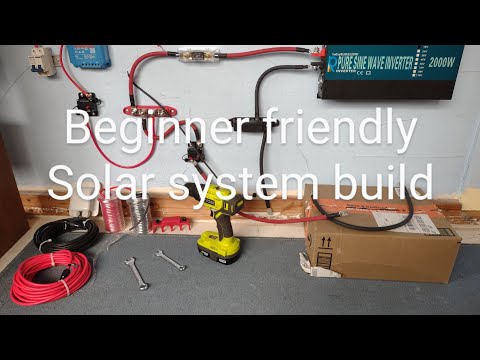 12v 2000watt solar power station part 2/ installation/tools needed/off grid energy independence