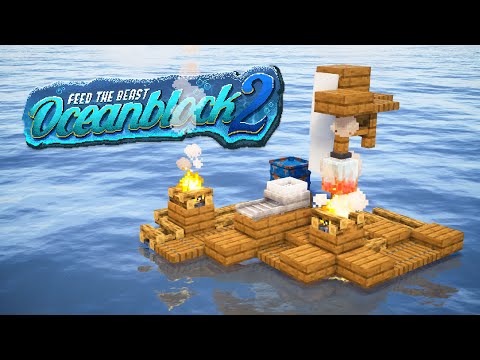 FTB OceanBlock 2 EP1 Repairing Ship Commlink & Sluicing for Resources