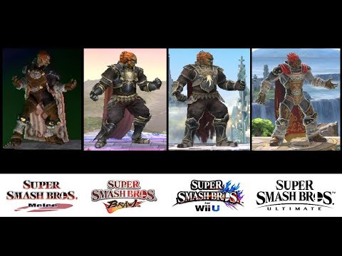 Evolution of Ganondorf's Moveset in Super Smash Bros. (2001-2018)