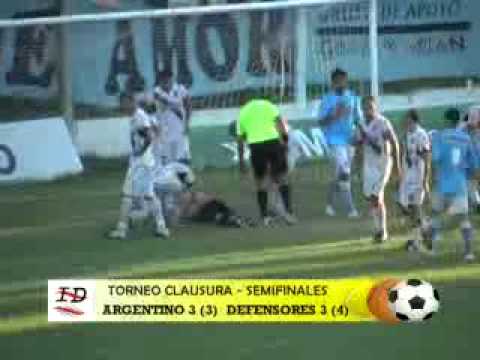 Semifinal Clausura 2012 LCF: Argentino 3 (3) - Defensores 3 (4)