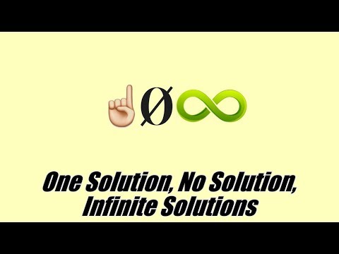 One Solution, No Solution, Infinite Solutions to Equations | 8.EE.C.7a | 8th Grade Math