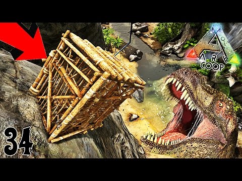 PIÉGÉ DANS UNE CAGE AU DESSUS DU VIDE ! | ARK COOP: Primitive Plus ! #Ep34