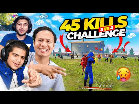 Finally 45 Kills Challenge Done ✔️ Full Criminal Pro Lobby 😲 Sapna Pura होगया 😁 Free Fire Max
