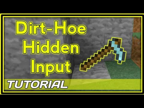 SECRET REDSTONE TRICK: Dirt-Hoe Hidden Input!
