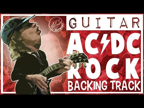 AC/DC Style Rock Backing Track in D