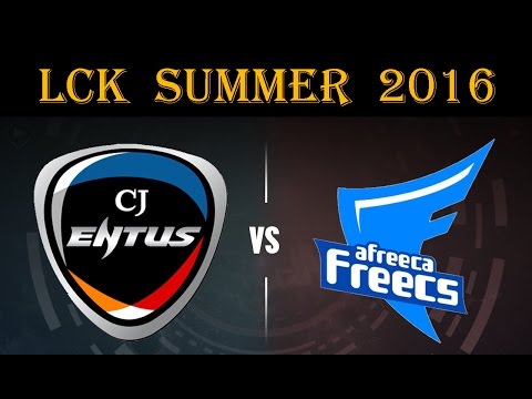 CJ Entus vs Afreeca Freecs - LCK Summer 2016 Game 2