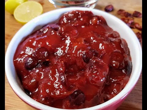 Quick Cranberry Sauce in 15 minutes | Dried Cranberry...