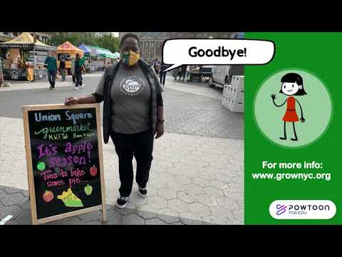 Virtual tour of the GrowNYC Union Square Greenmarket (K-2 Grade)