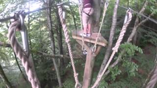 preview picture of video ''Tree Surfing' - 1st Ropes Course in Gulworthy nr. Tavistock Sept 2012'