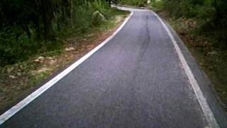 preview picture of video 'Passo Mortirolo, descending the steep side to Mazzo #2/4 cycling'