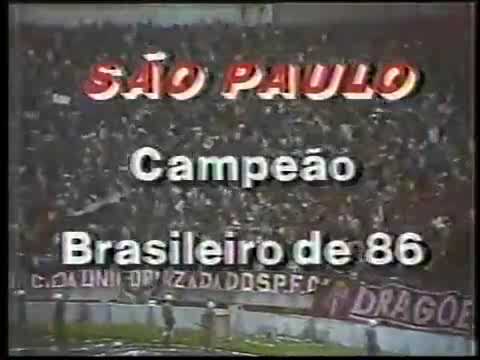Momentos finais pênaltis Guarani 3 x 4 SPFC final BR de 1986