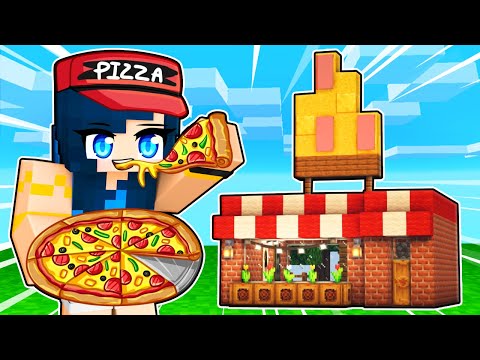 Building a PIZZA PARLOR in Minecraft!