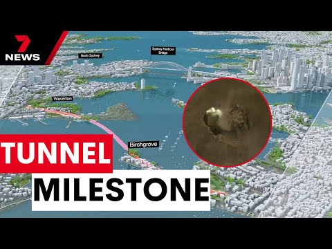 Key milestone reached in new Sydney harbour tunnel construction | 7NEWS