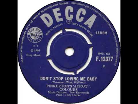 UK New Entry 1966 (117) Pinkerton's 'Assort'.  Colours - Don't Stop Loving Me Baby