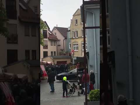 German Hooligans VfB Stuttgart Leverkusen Schlägerei