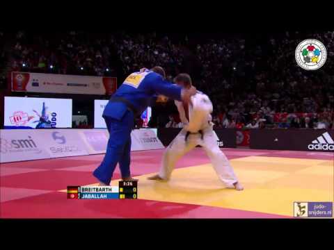 Judo 2014 Grand Slam Paris: Breitbarth (GER) - Jaballah (TUN) [+100kg] bronze