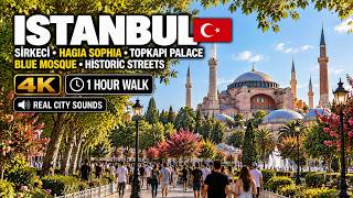 Istanbul 2026 🇹🇷 4K | Hagia Sophia, Blue Mosque & Sirkeci | 1 Hour Walking Tour
