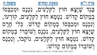 מסכת זבחים פרק י"א משנה ה
