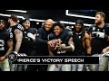 Coach Pierce's Locker Room Victory Speech vs. Giants | Raiders | NFL