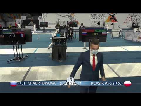 Cairo Worlds 2021 JWE - L16 - Khaerdinova RUS v Klasik POL