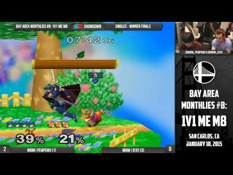 Bay Area Monthlies #8 - Winner Finals: MIOM|PewPewU (Marth) vs MIOM|SFAT (Fox)