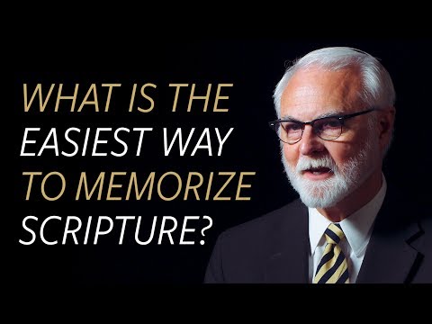 What is the easiest way to memorize Scripture?