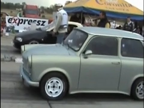 Thumbnail for Trabant 1.4 Vs. Opel Tigra Drag Race [1/4 Mile] by Opel Tigra
