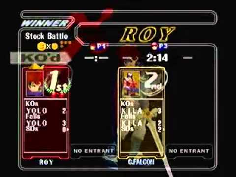 Kila (Roy) vs YOLO (Captan Falcon) SSBM
