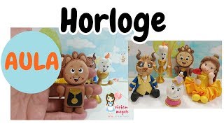 AULA DE BISCUIT: Horloge da Bela e da Fera