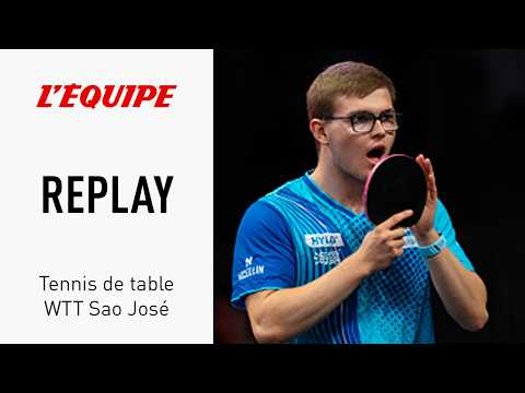Tennis de table - La finale entre Alexis Lebrun et Hugo Calderano au WTT Sao José dos Campos