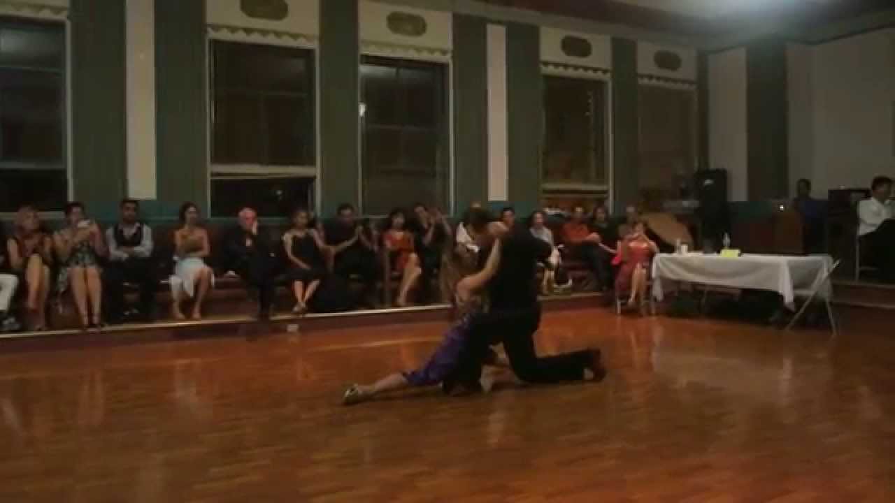 Lisette Perelle and Eduardo Saucedo dancing in Oakland, CA. Sept. 12, 2014