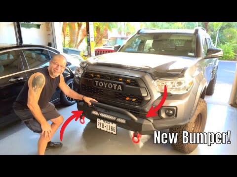 Replacing My Stock Tacoma Bumper | Body Armor Hiline Bumper Install
