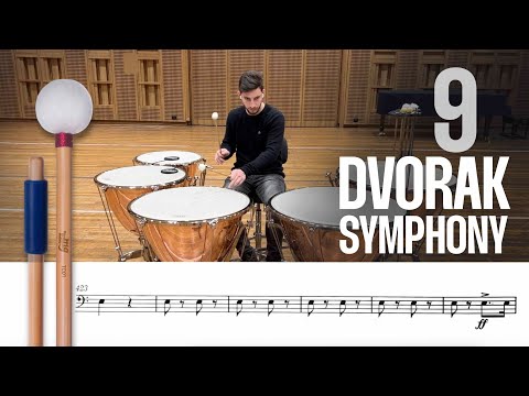 Orchestral Excerpts Timpani sheet - DVORAK 9 "The New World" Symphony #mallets #timpani #Dvorak