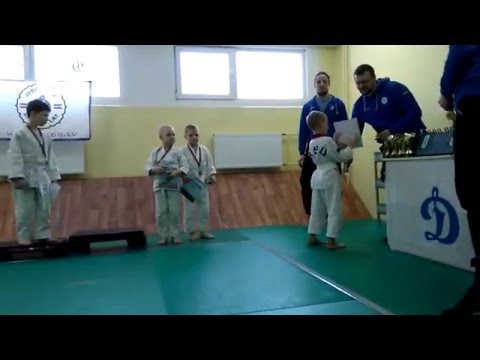 Дзюдо турнир DINAMO-LAT / 20.02.2016 / награждение / Артём Перцов