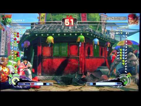 SSF4 AE gas_burner08 (BLANKA) VS goqoo245 (EVIL RYU) JAPANESE RANKED MATCH 32